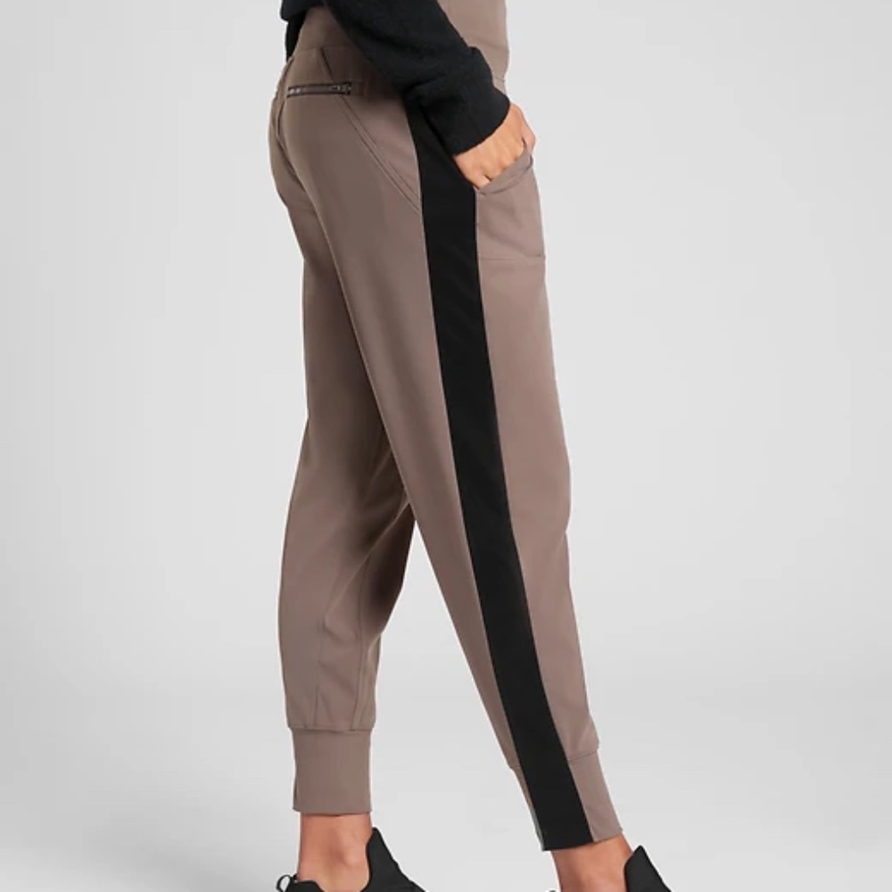 Athleta Venice Velvet Stripe Jogger